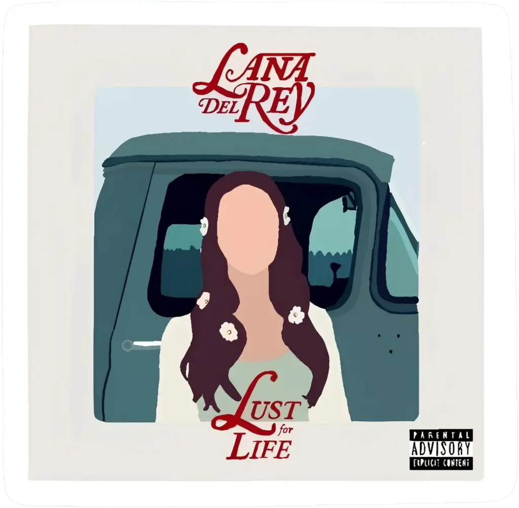 Lust for life sticker