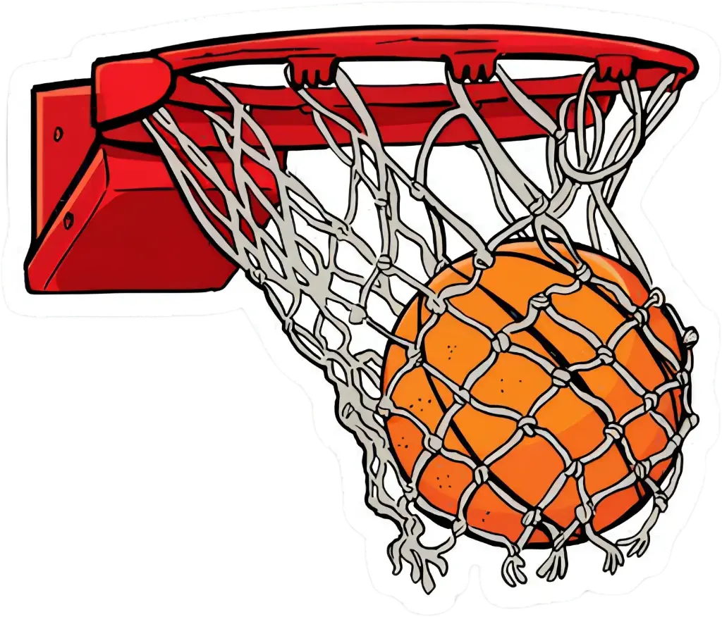 Basketball sticker 