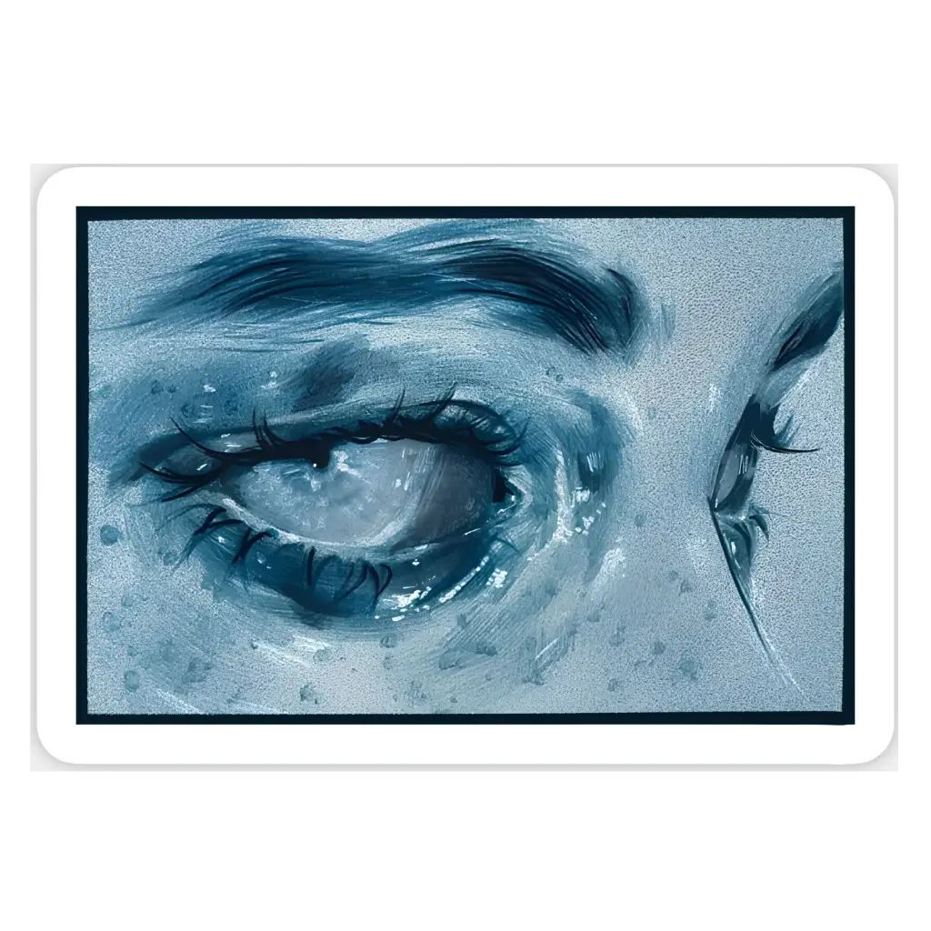 Blue eyes stickers