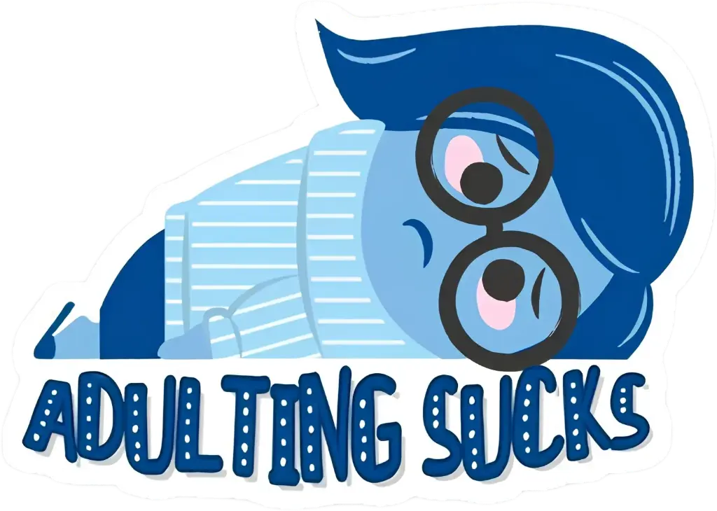 Adult sucks sticker 