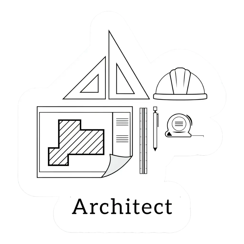 Architect sticker 