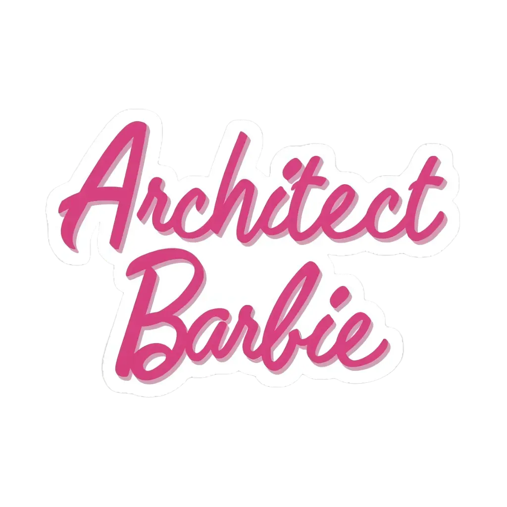 Architect barbie sticker