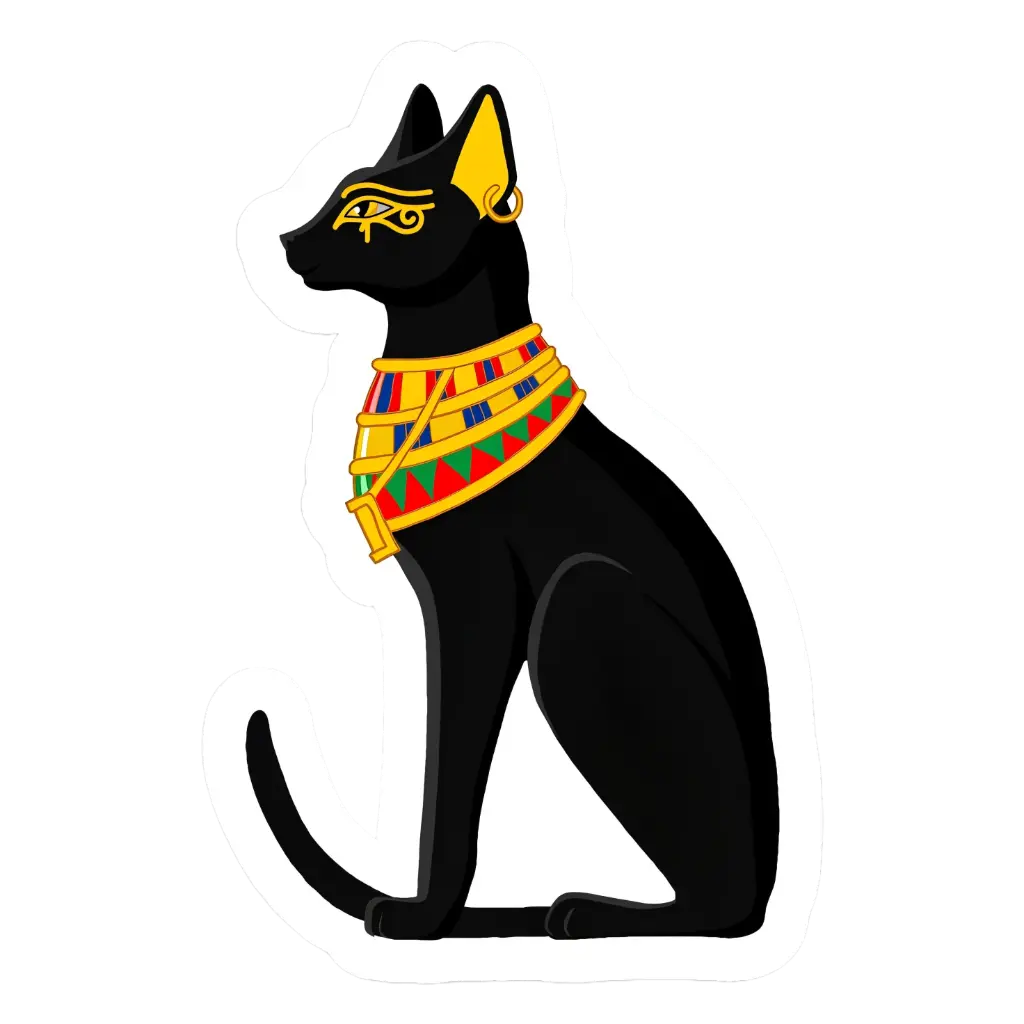 Egyptian cat sticker
