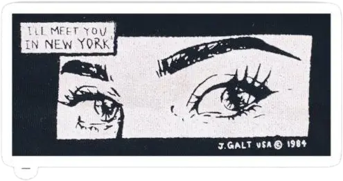 I'll meet u in New york sticker