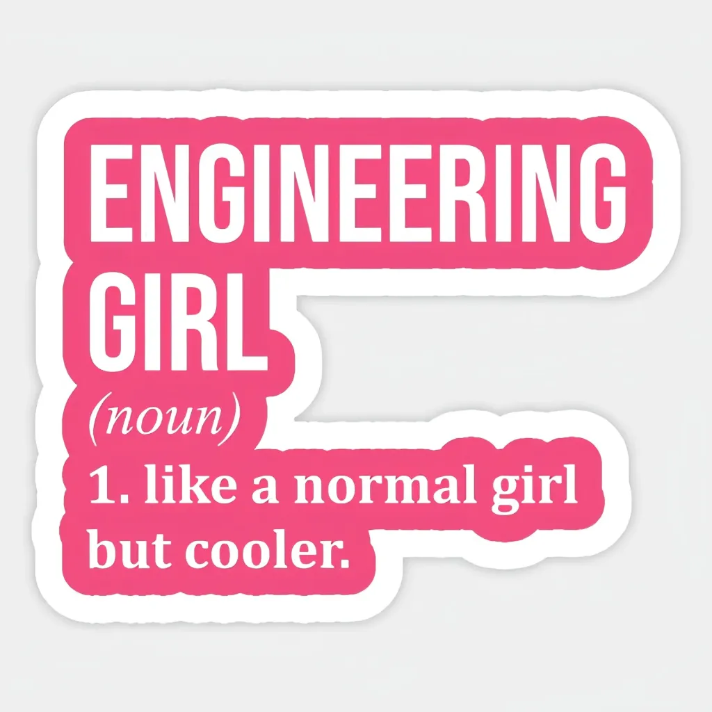 Engineering Girl Sticker