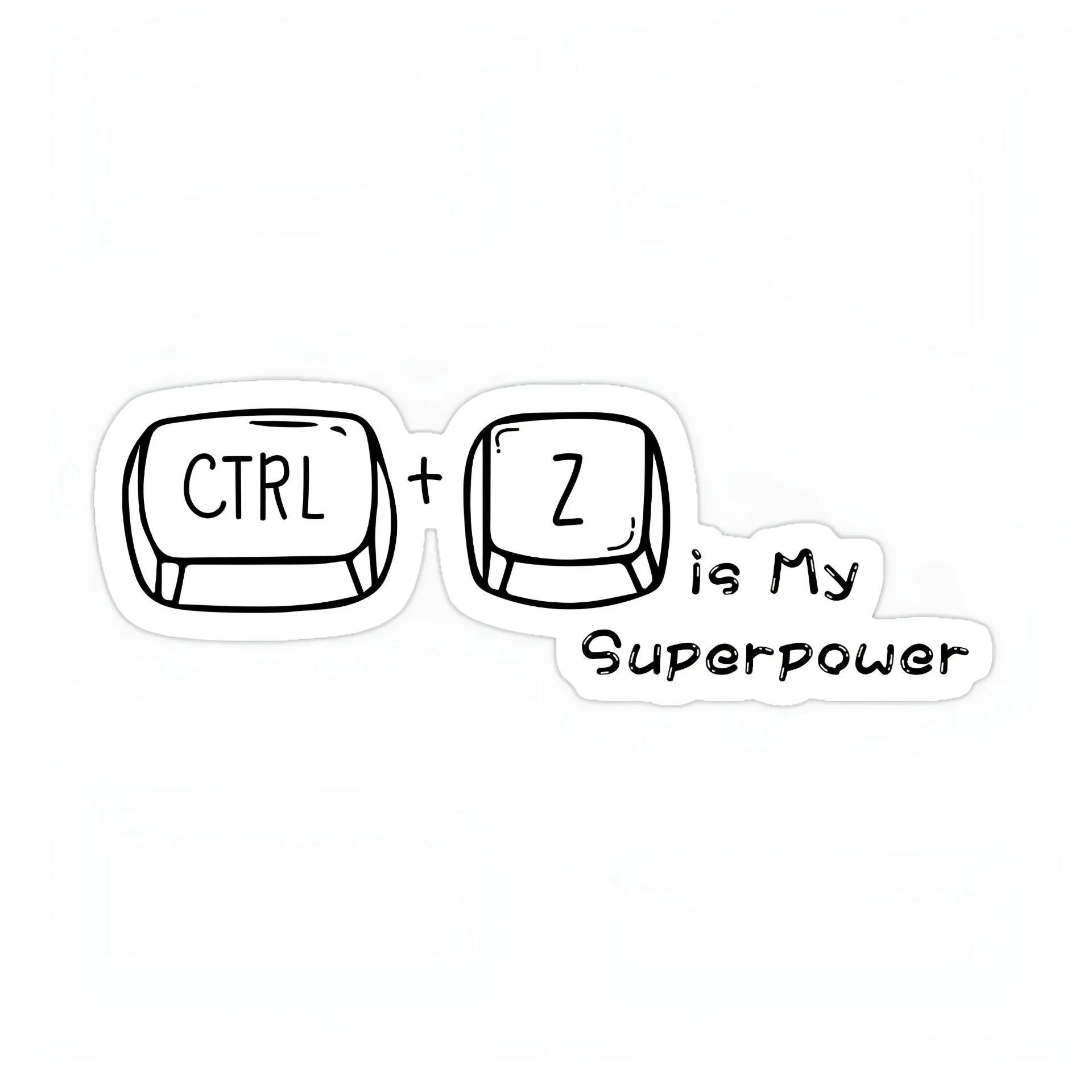 Ctrl z Sticker