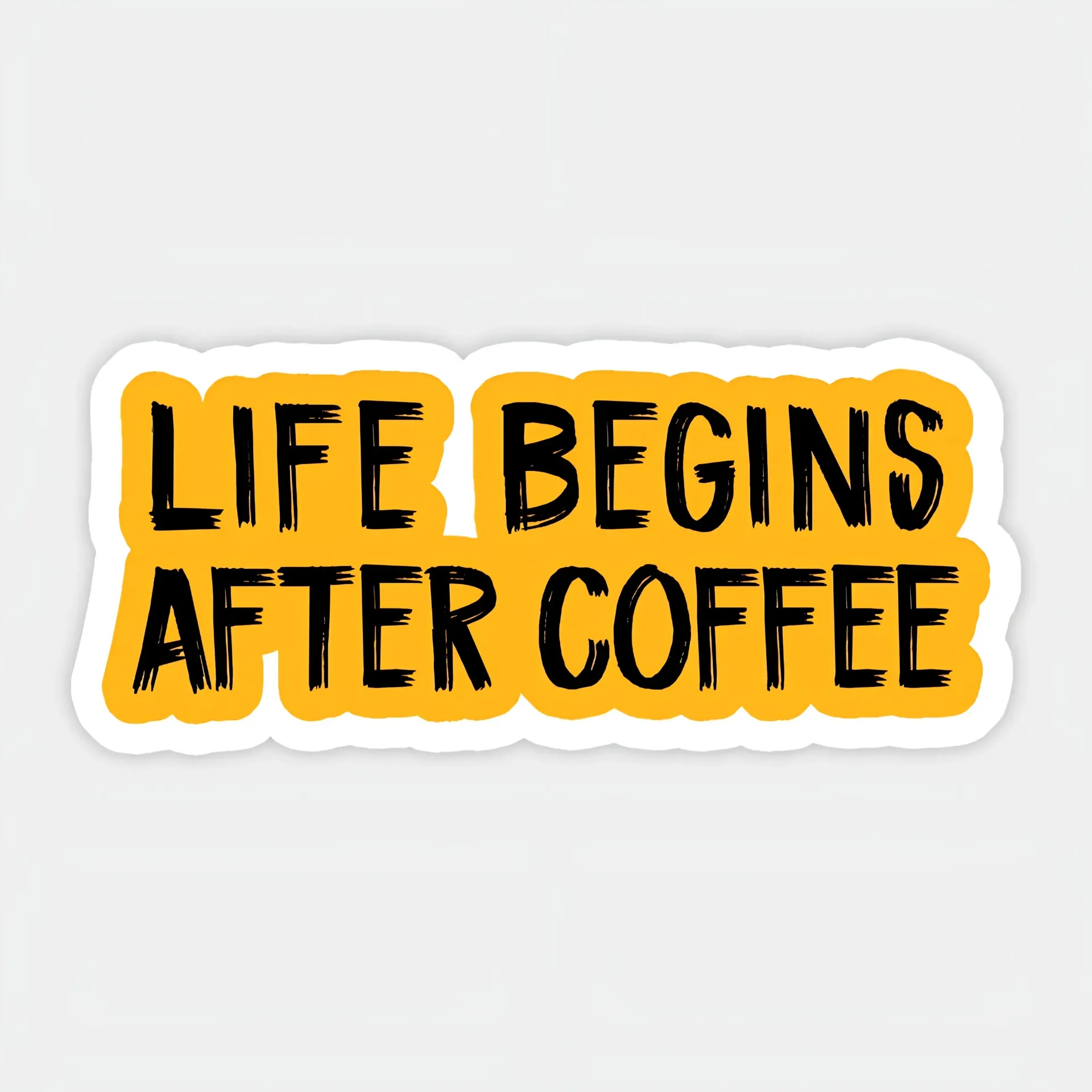 After coffee Sticker