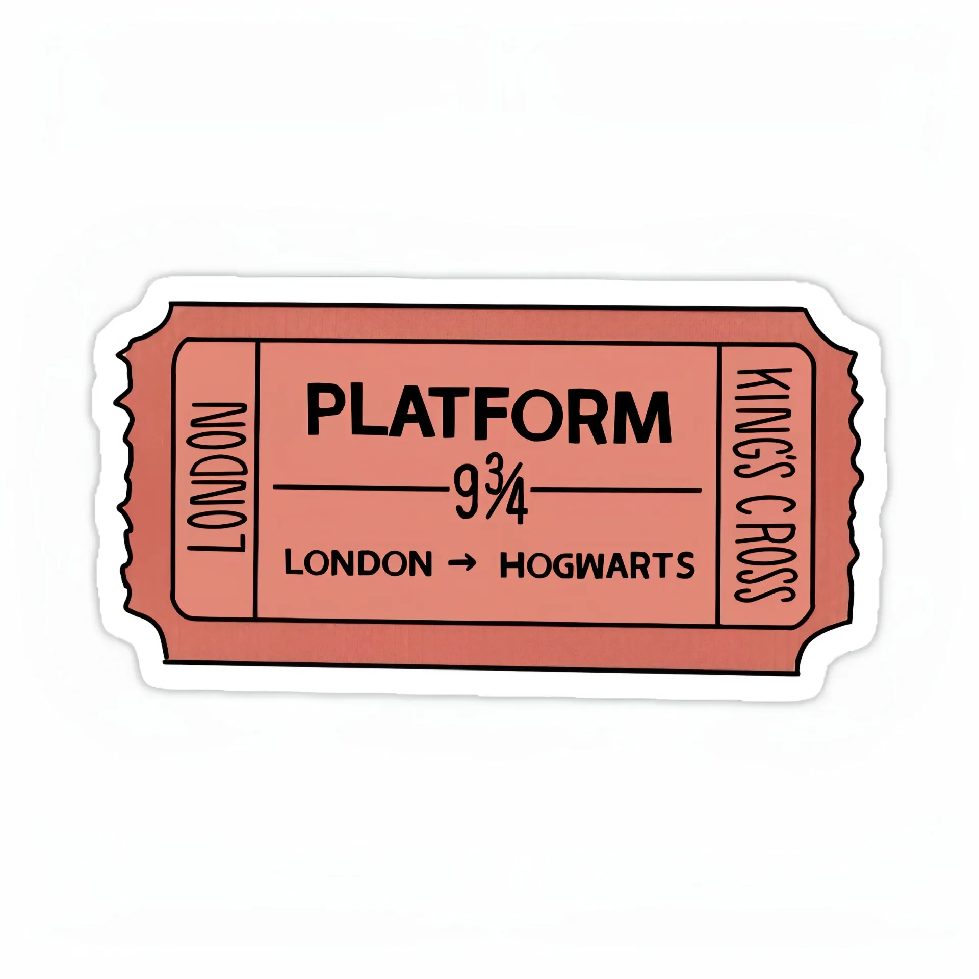 platform 9 3/4 Sticker
