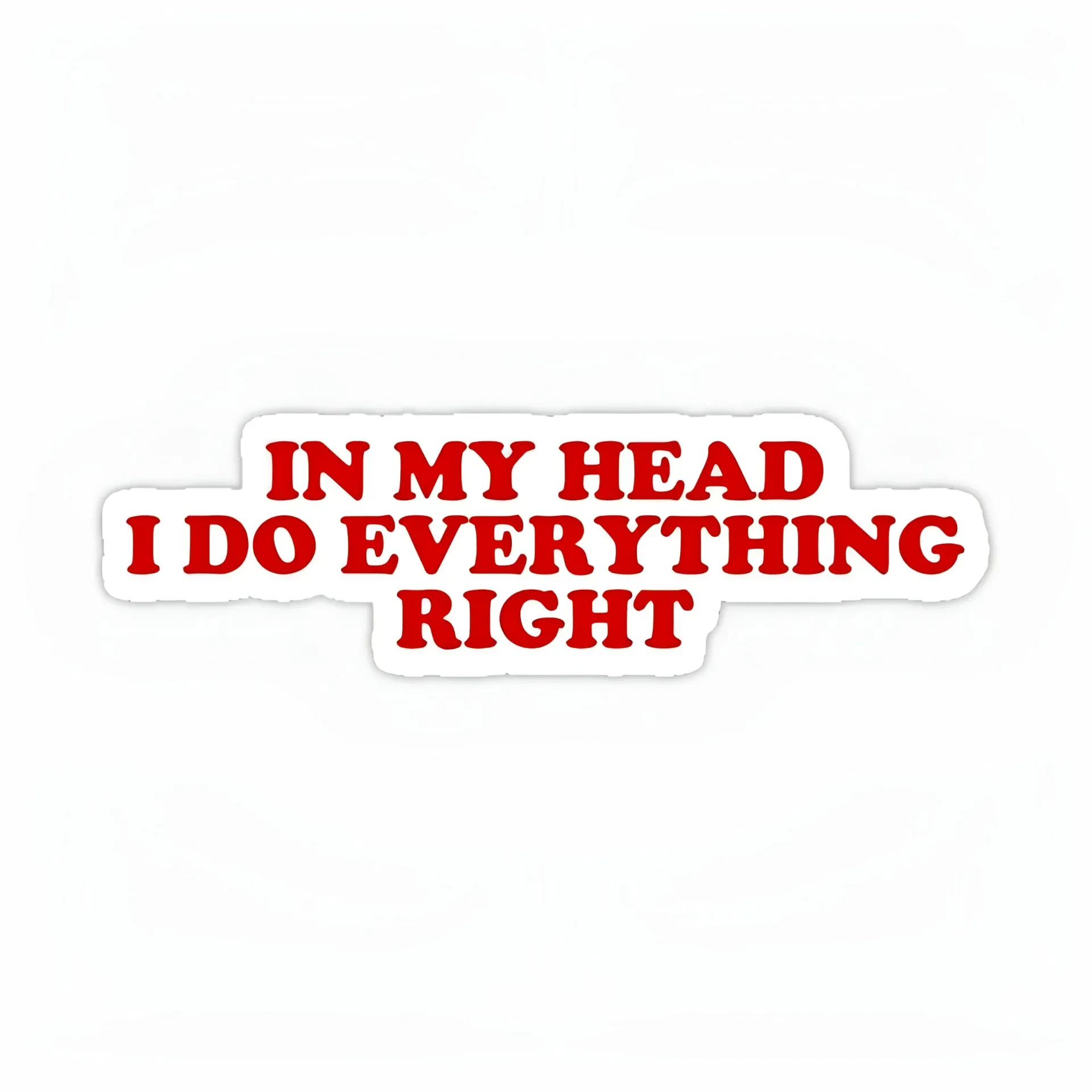 On my head Sticker