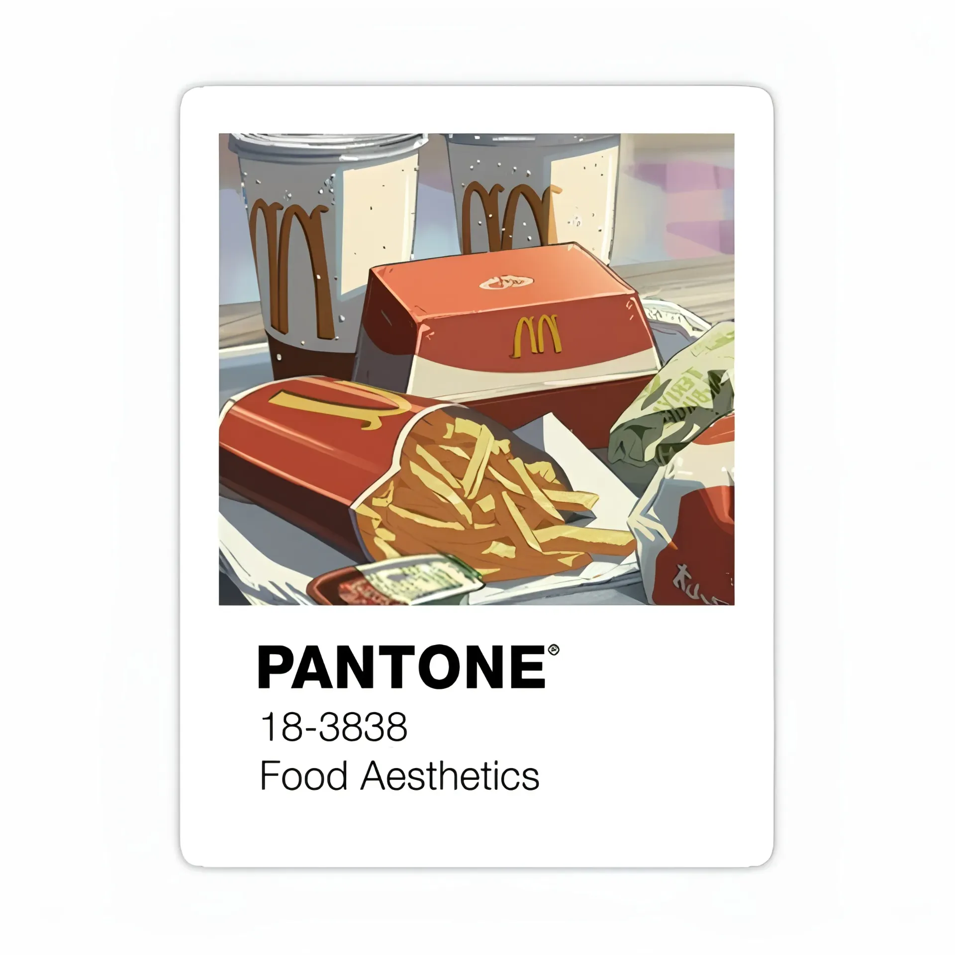 Pantone food Sticker