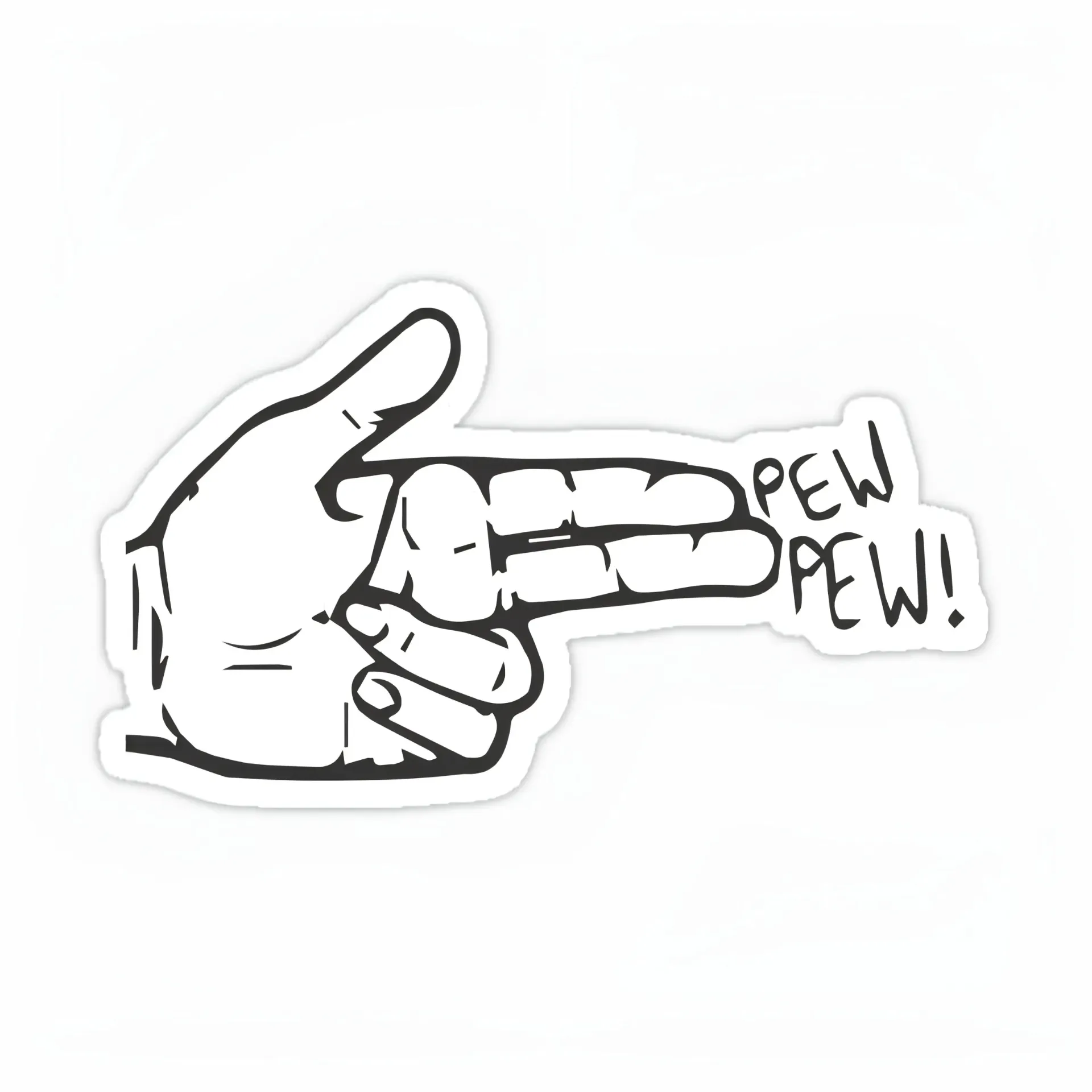 Pew Pew Sticker