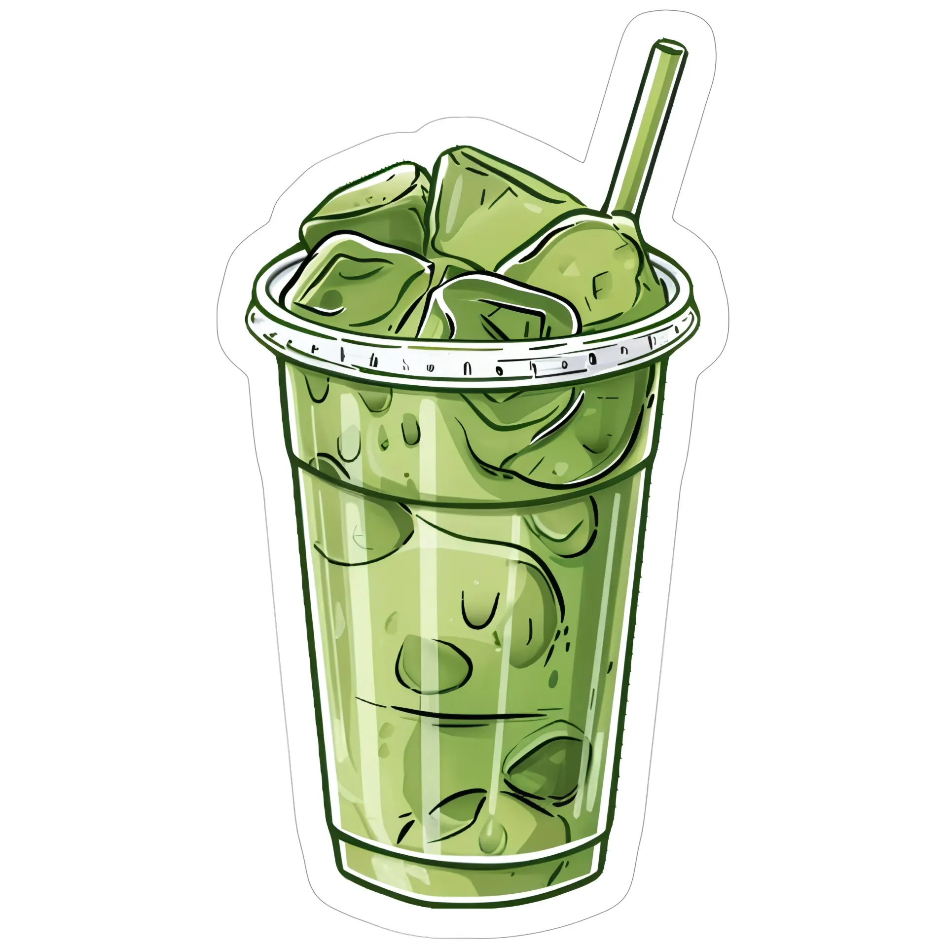Matcha Sticker