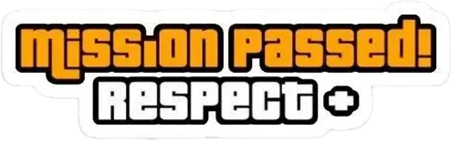 Mission passed sticker 
