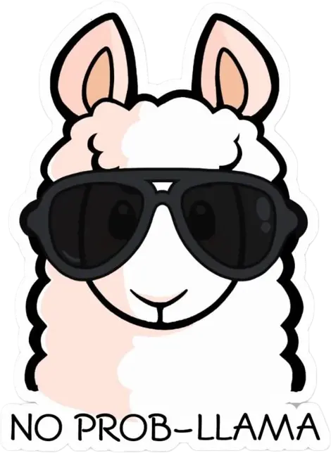 No prob-llama sticker
