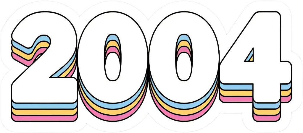2004 sticker