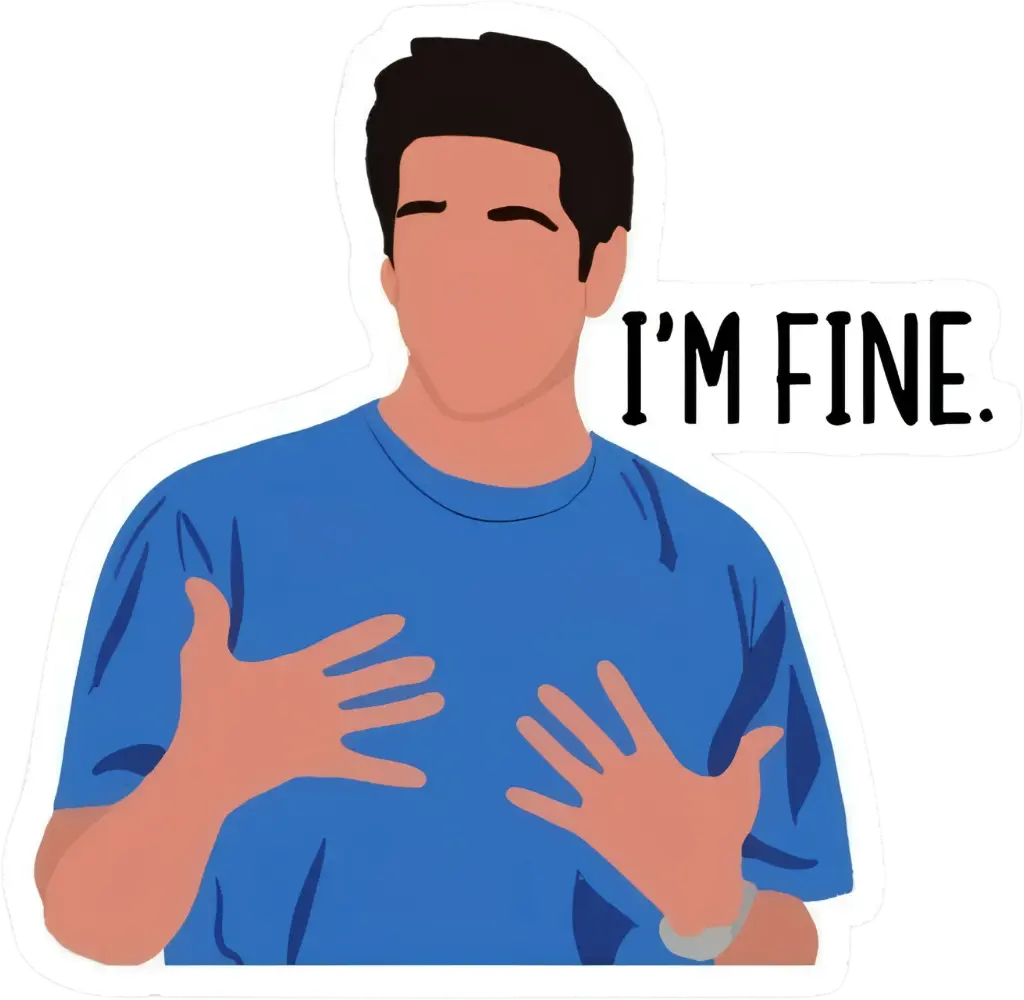 I'm fine sticker 