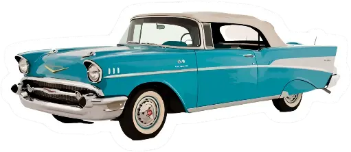 Vintage car sticker