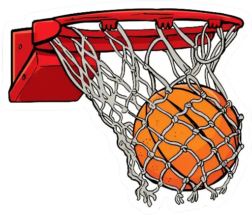 Basketball sticker 