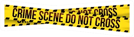 Crime scene sticker