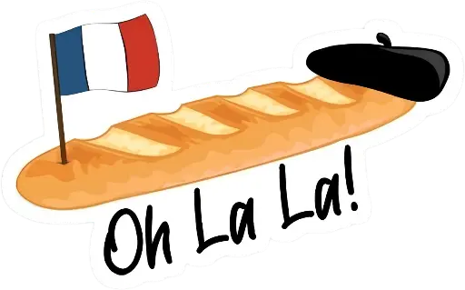 Oh la la! sticker
