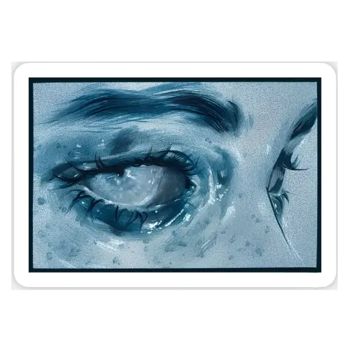 Blue eyes stickers