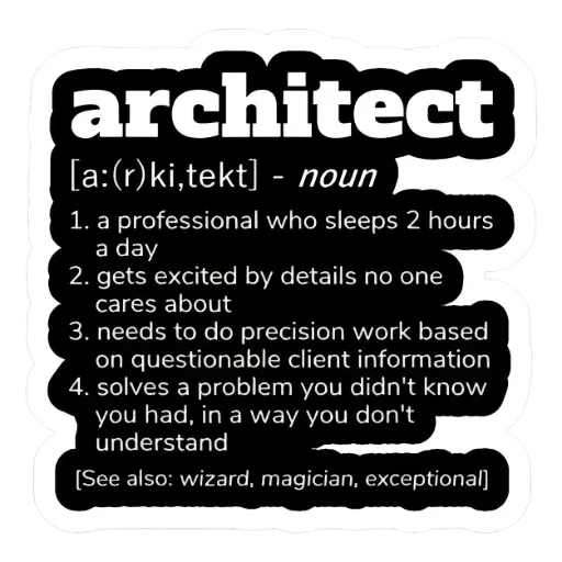 architect sticker 