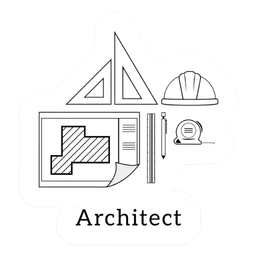 Architect sticker 