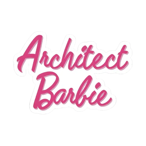 Architect barbie sticker