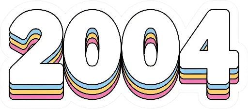 2004 sticker