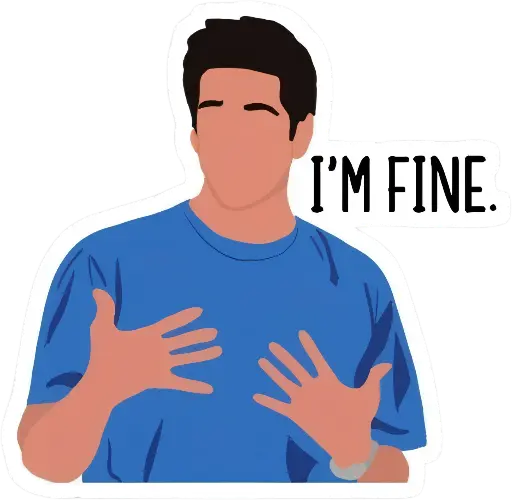 I'm fine sticker 
